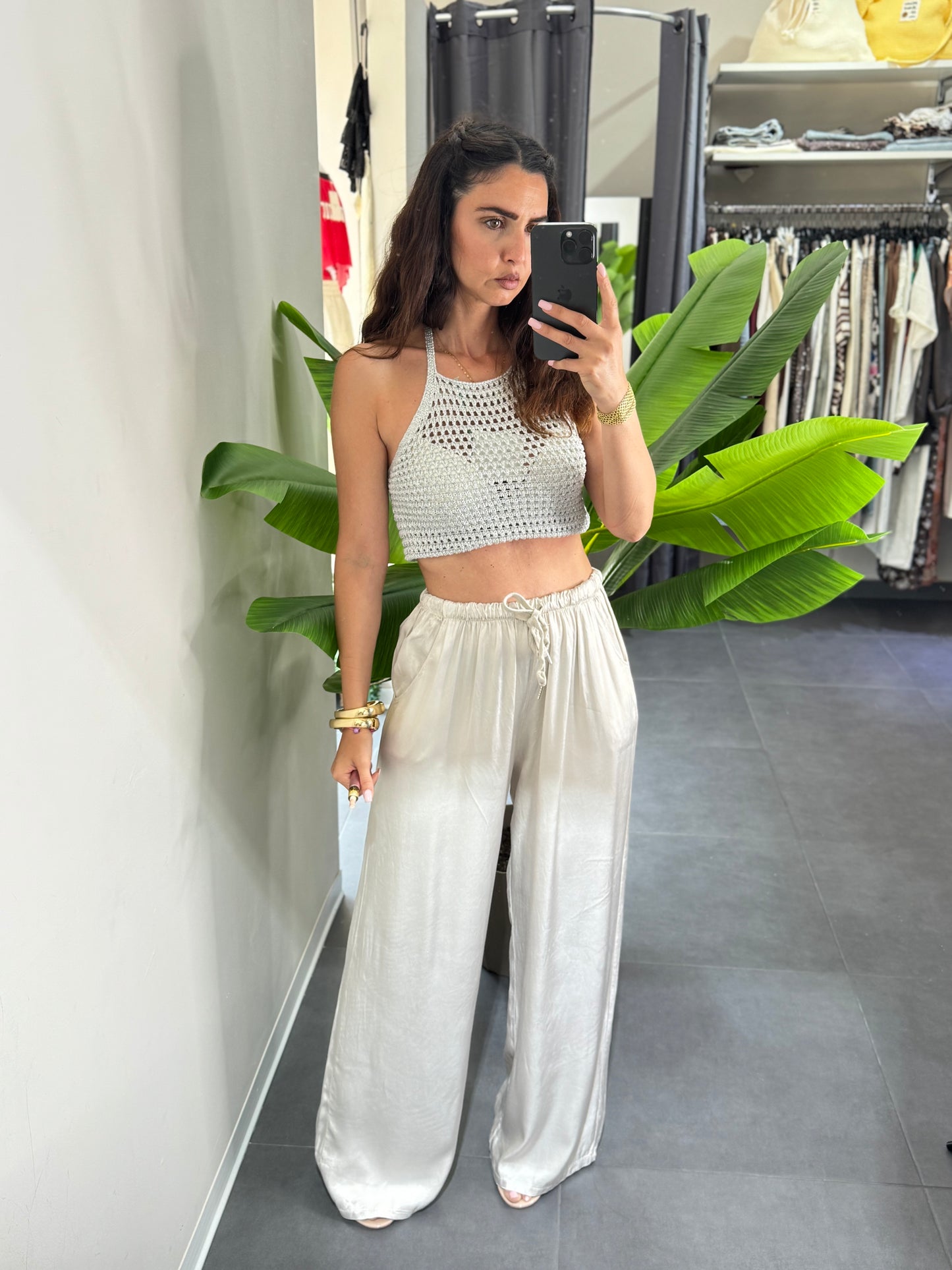 Pantaloni Saten