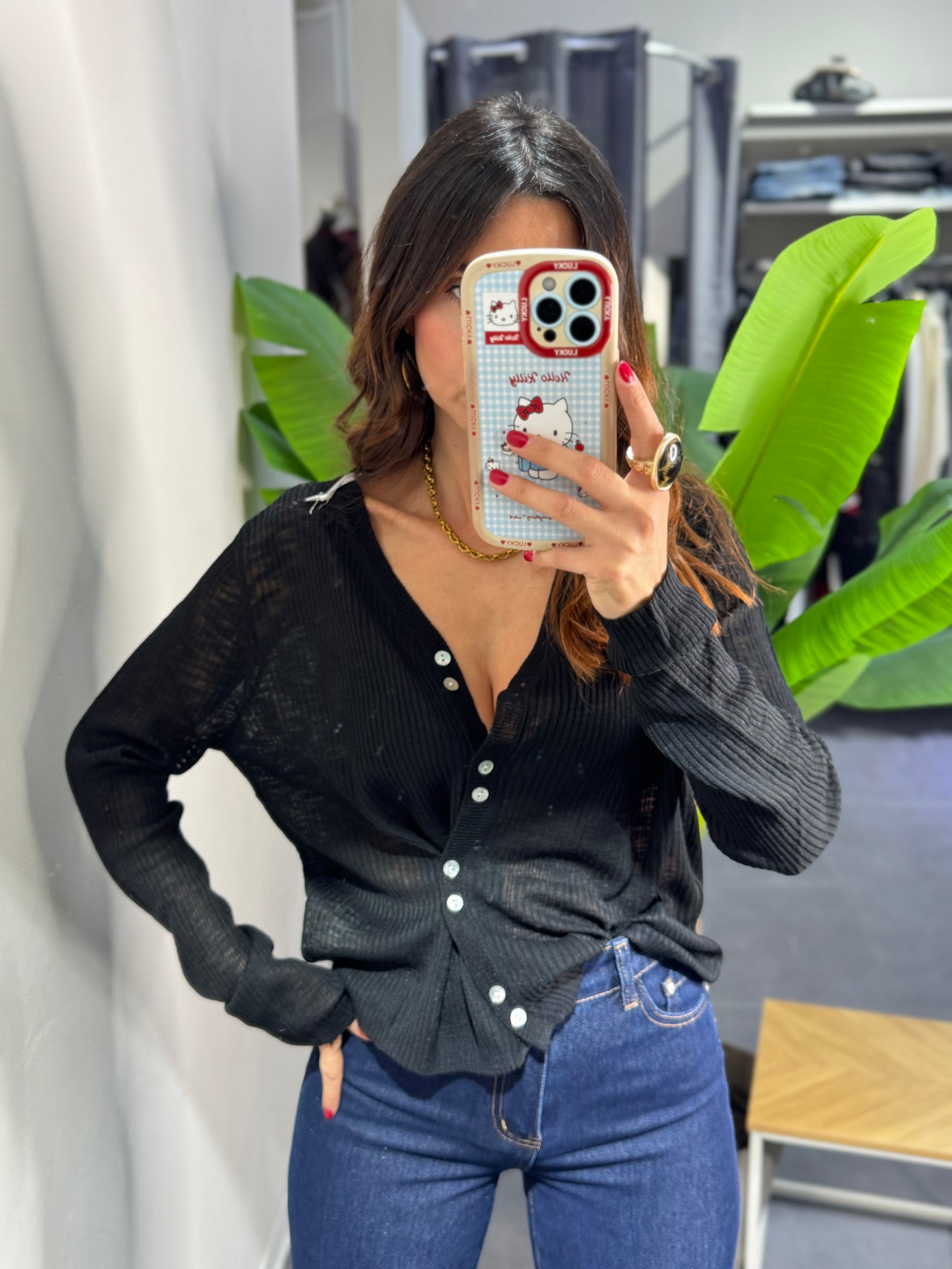 Cardigan trasversale