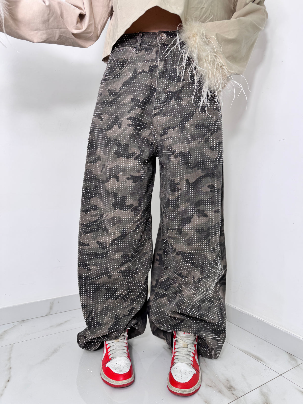 Jeans mimetic shine