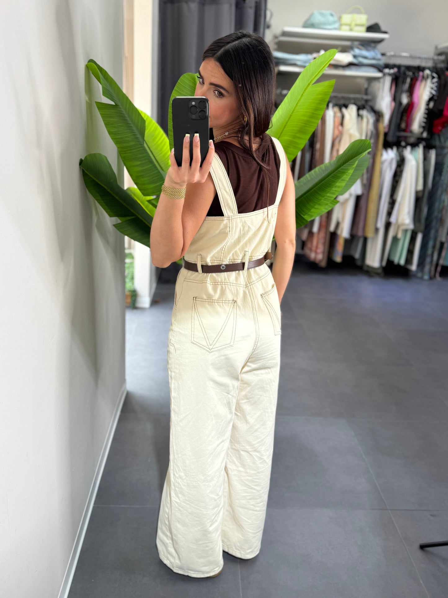 Salopette Greta beige