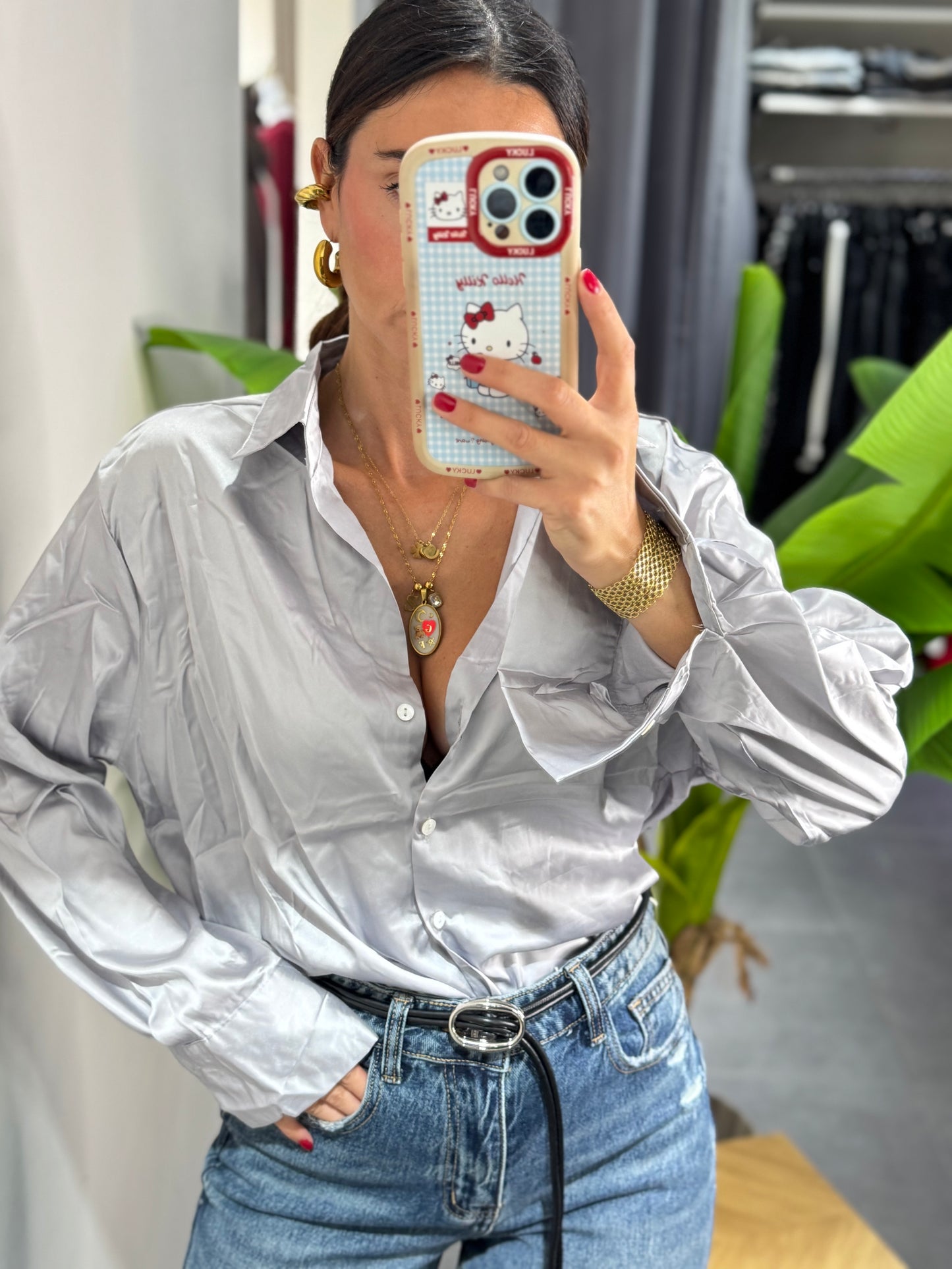 Camicia saten