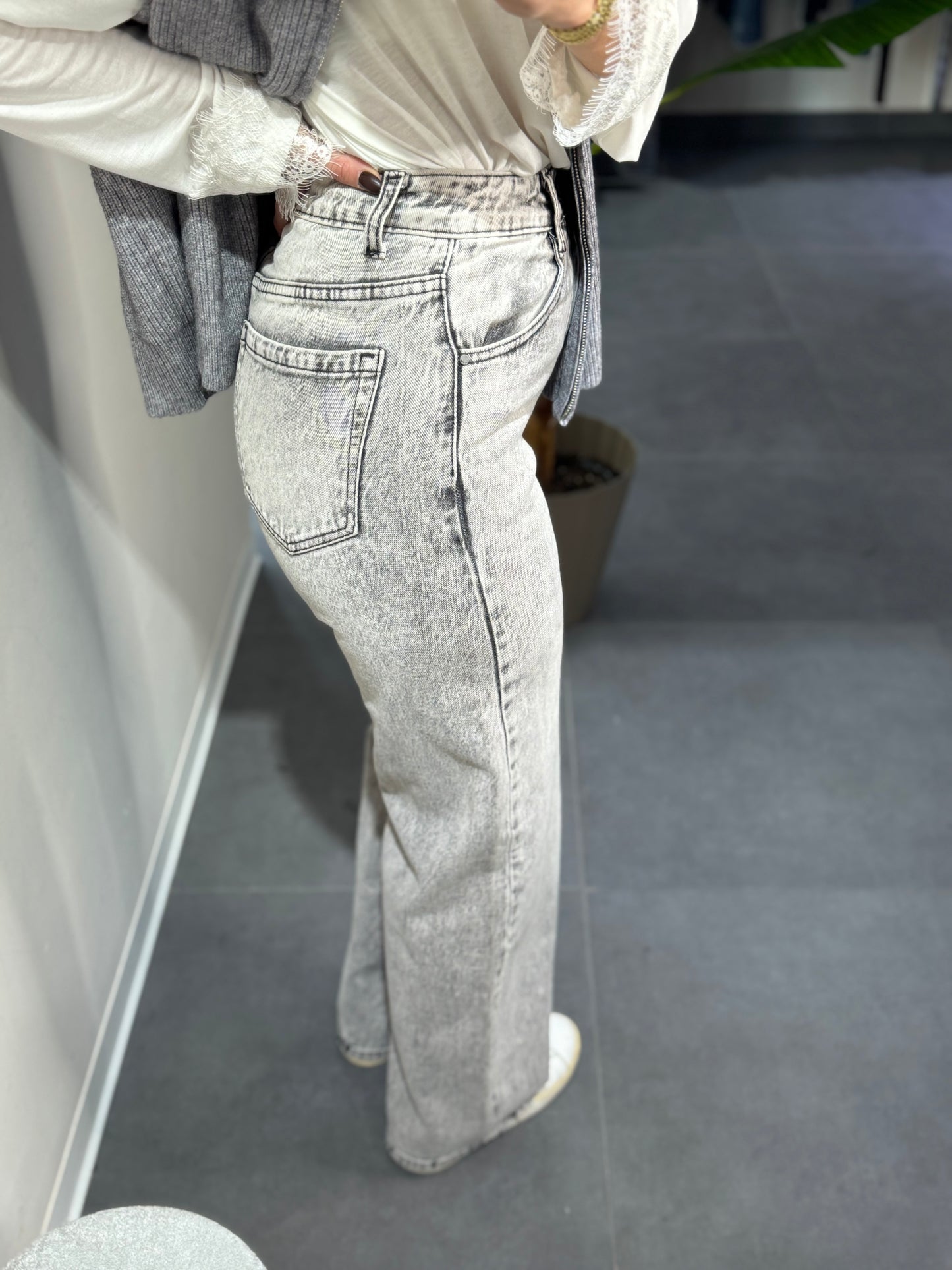Jeans wide gray