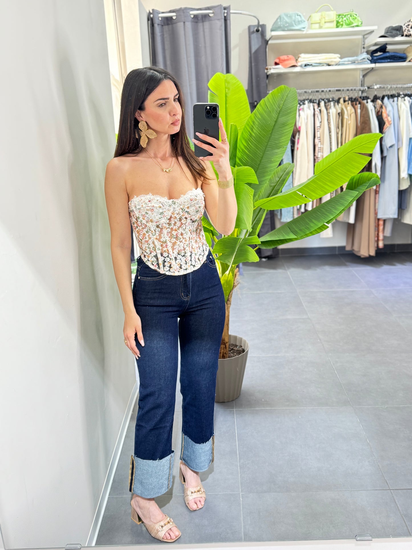 Jeans piegone lavaggio zero