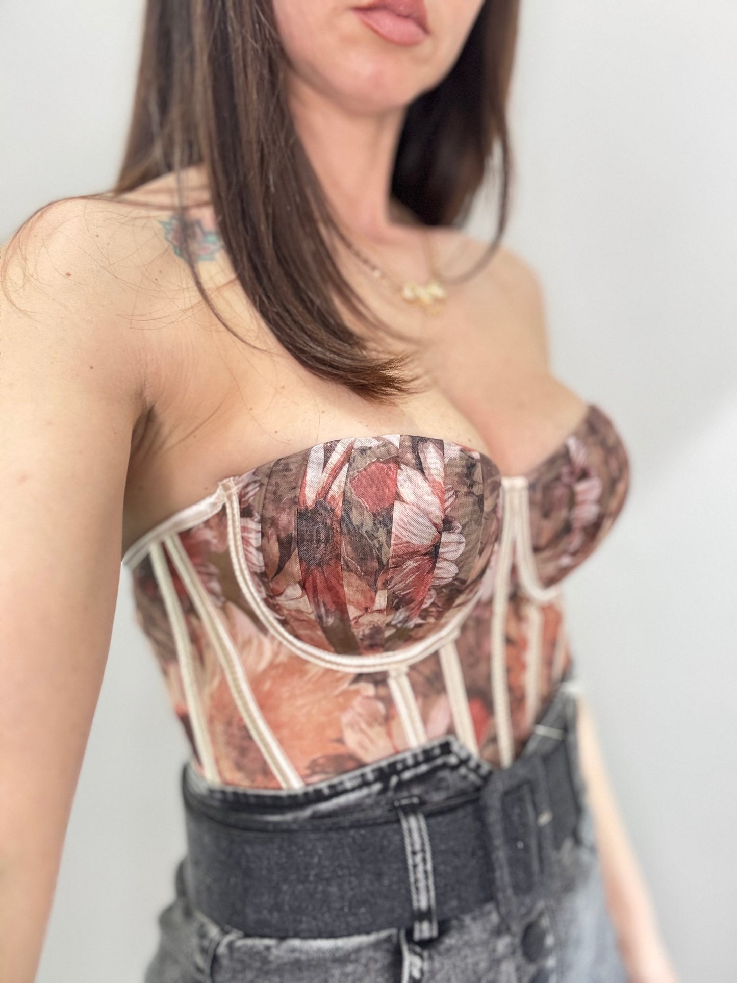 Bustier Alma chocolate