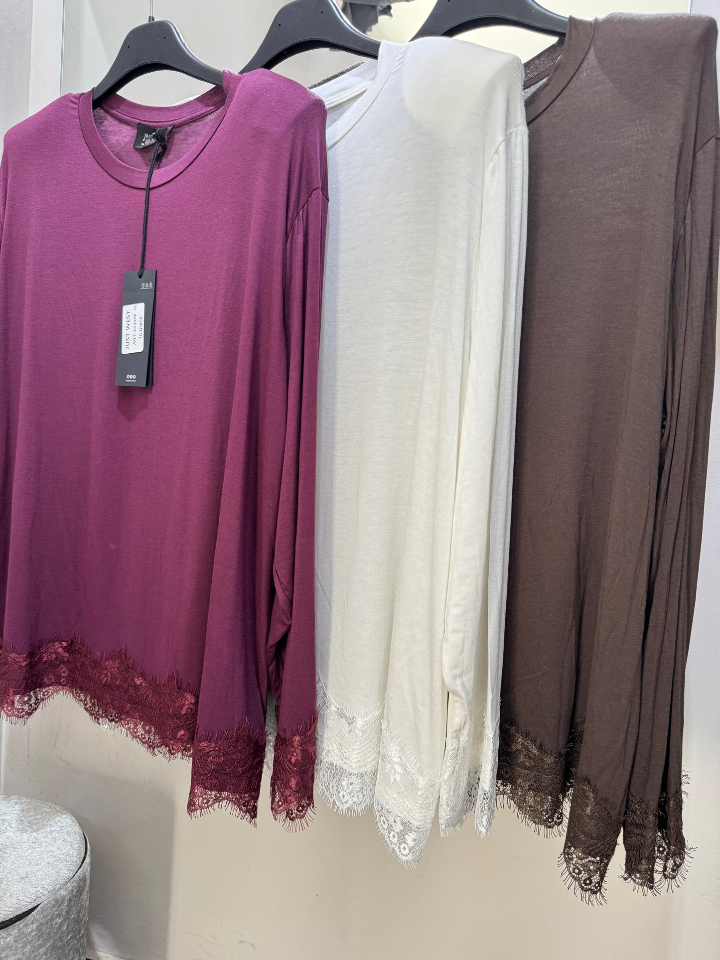 T shirt pizzo oversize justwest