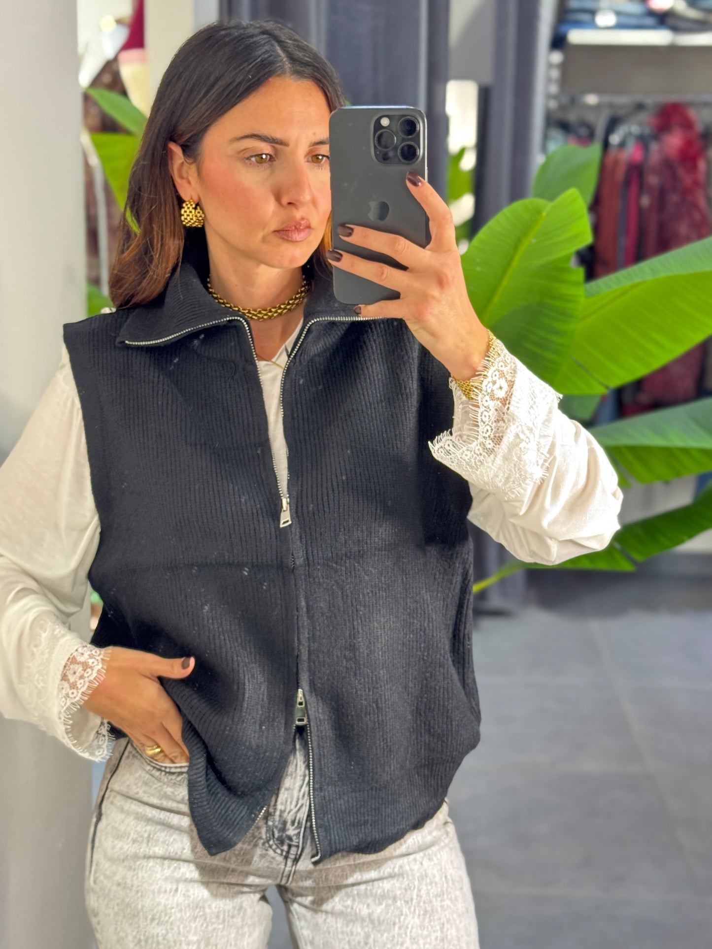 Gilet doppia zip
