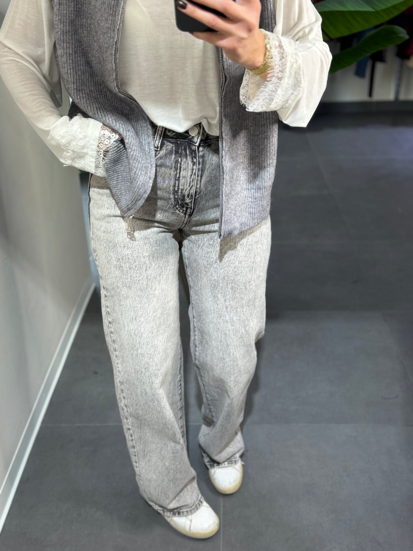 Jeans wide gray