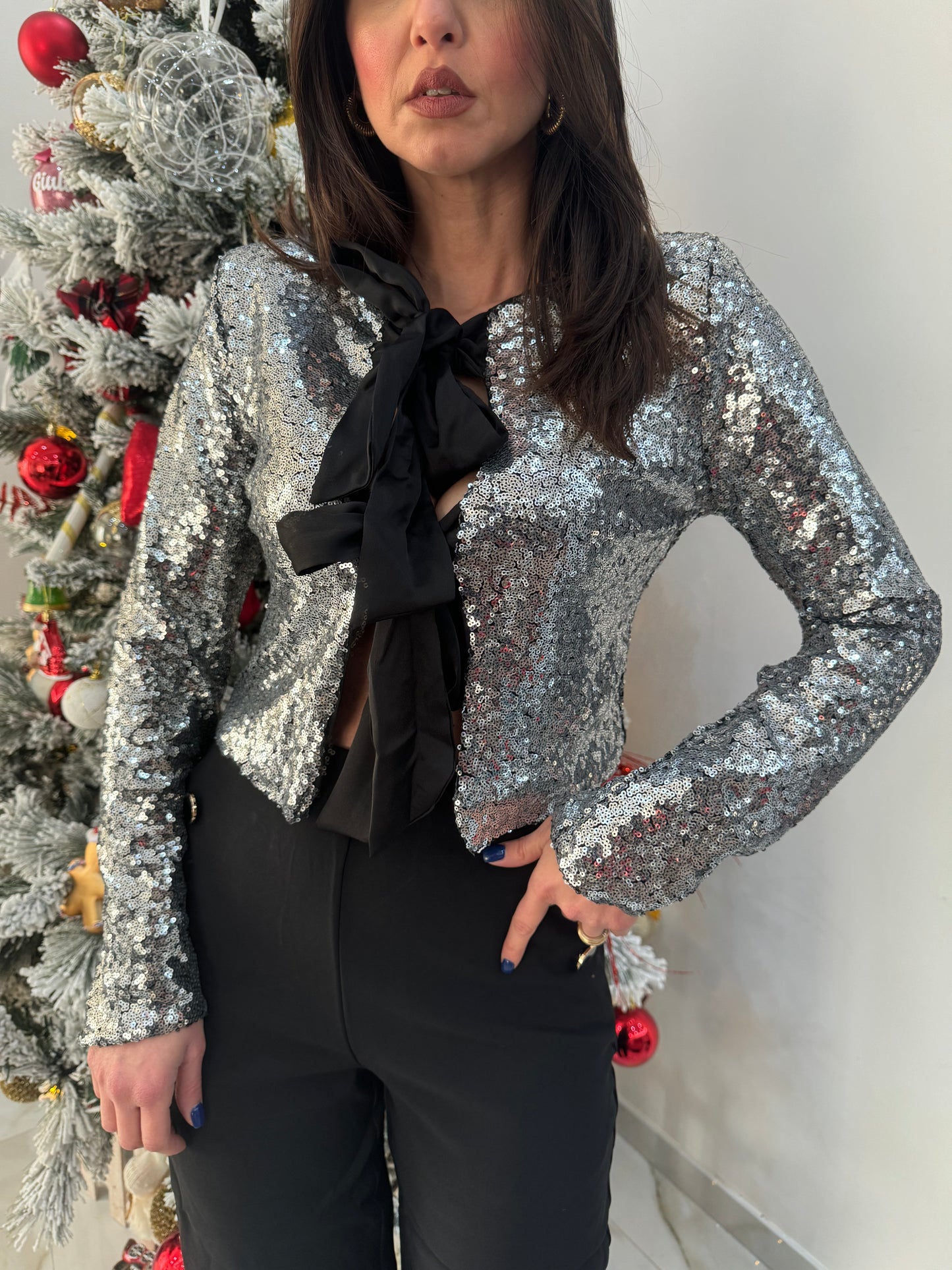 Blusa paillettes