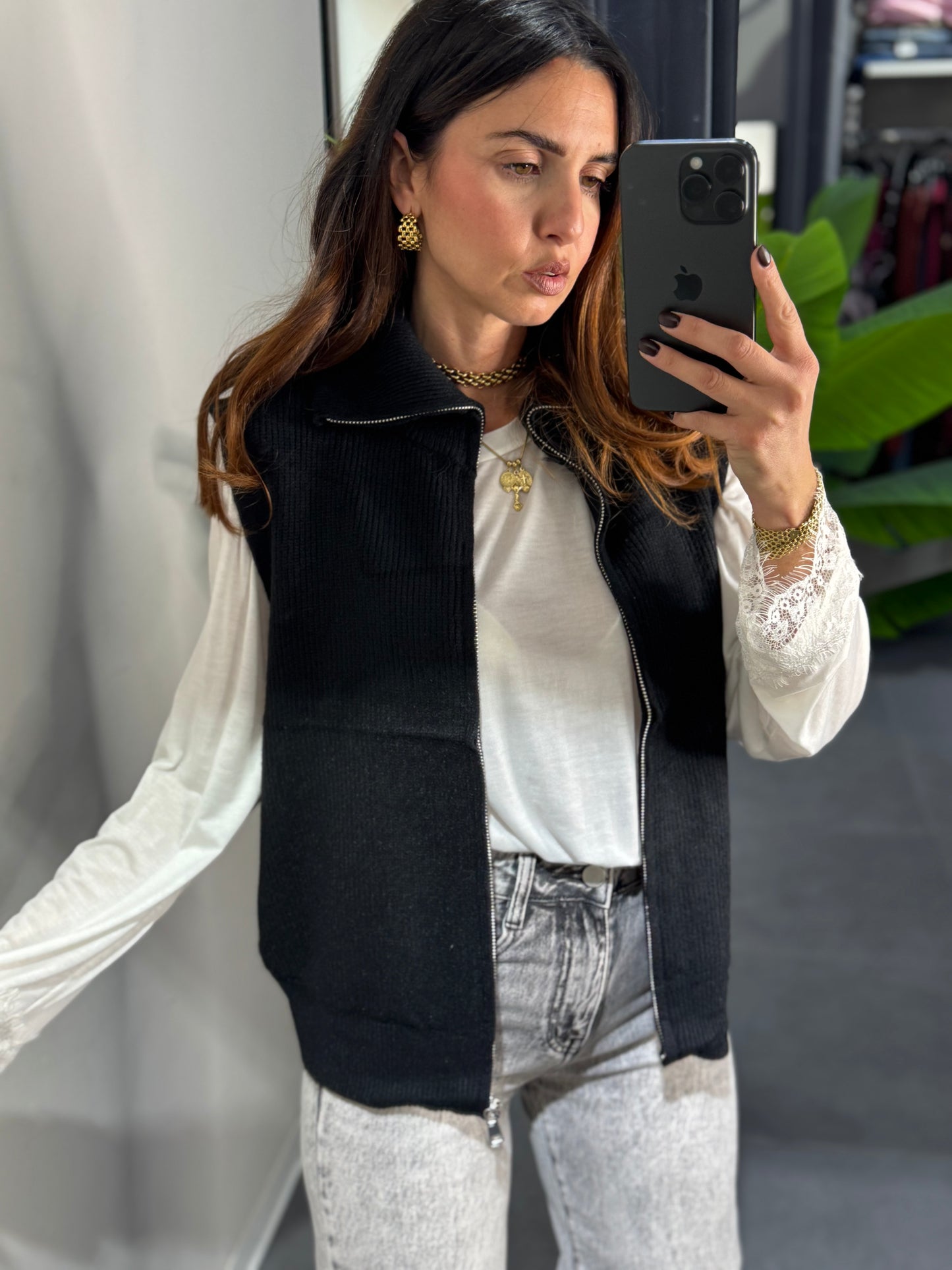 Gilet doppia zip