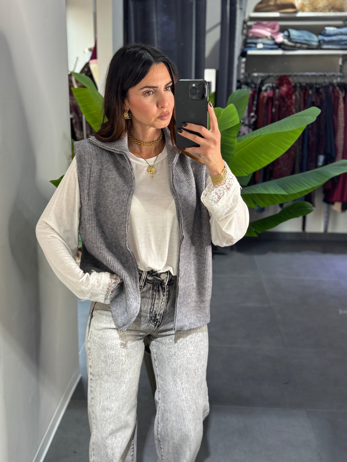 Gilet doppia zip