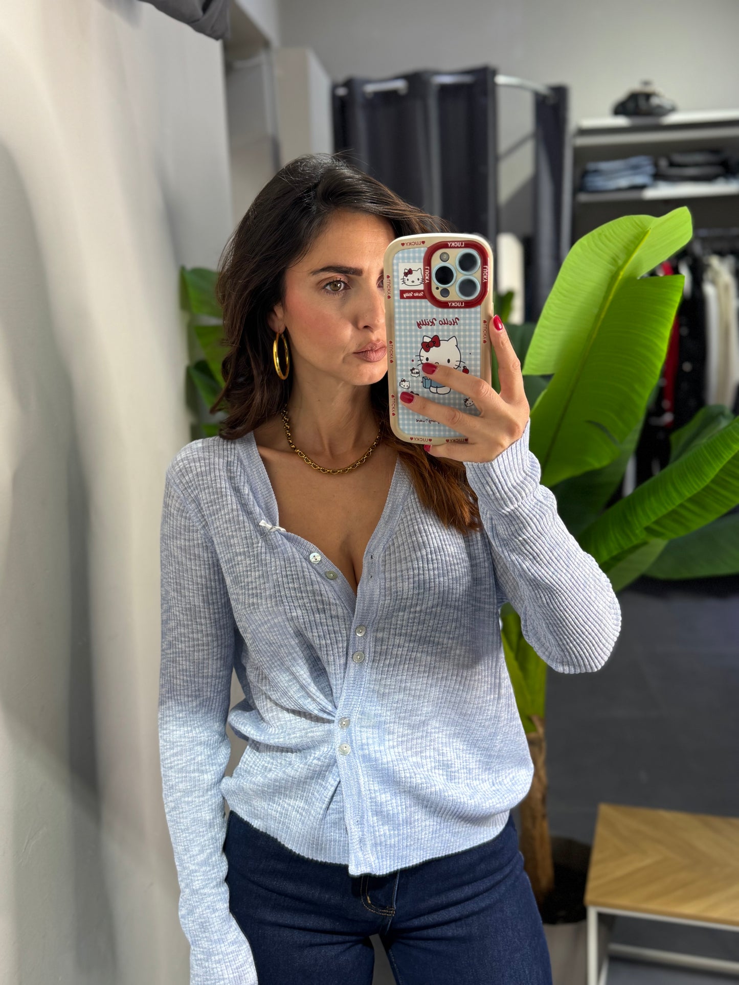 Cardigan trasversale