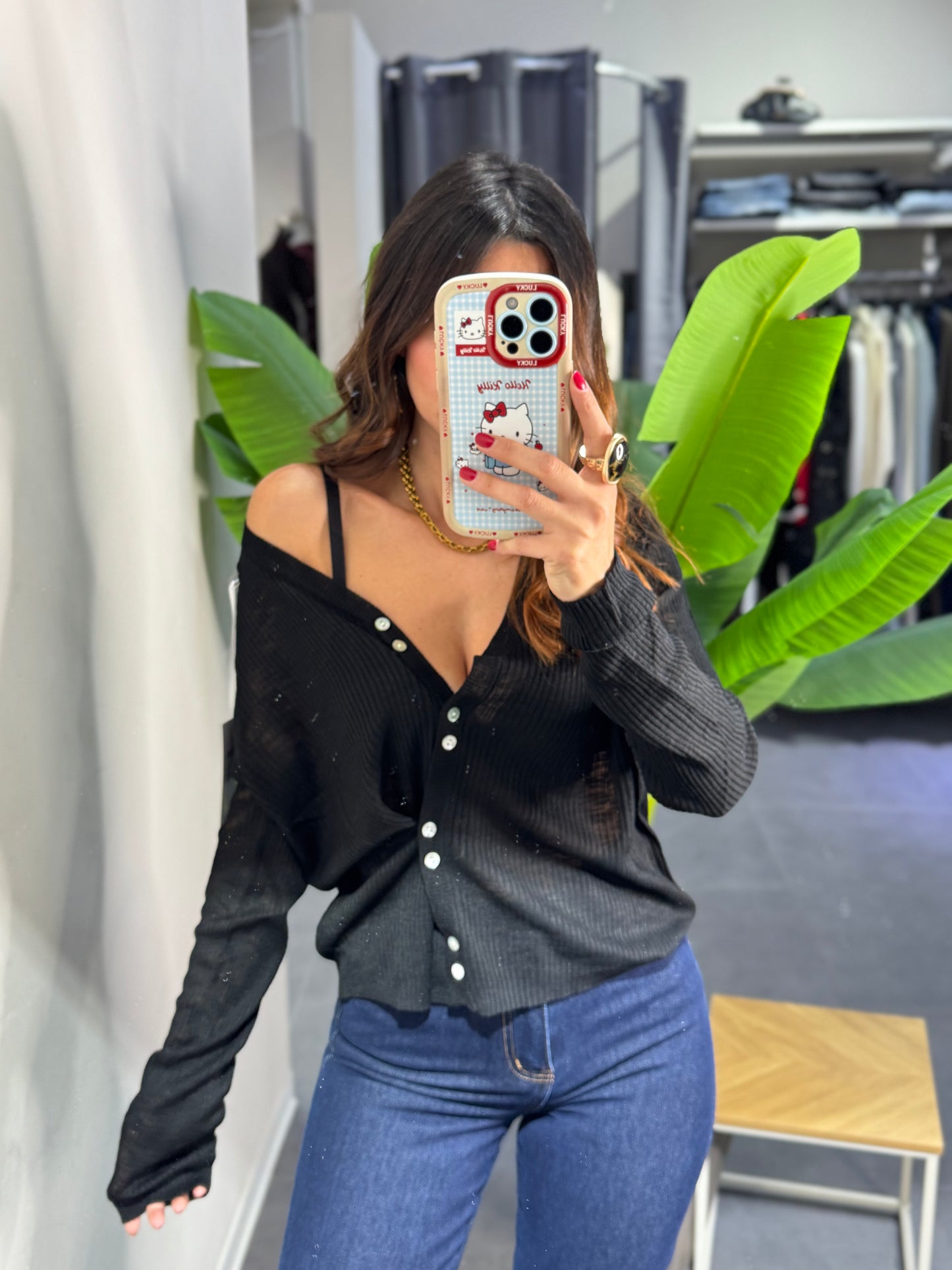 Cardigan trasversale