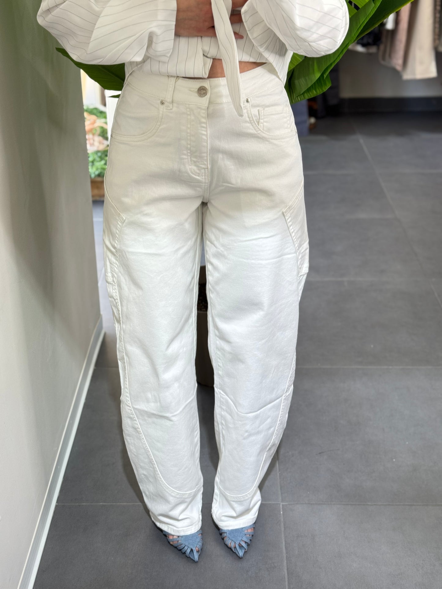 Jeans Ballon white