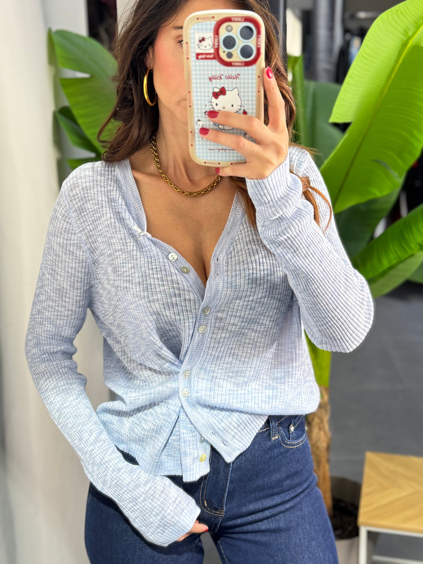 Cardigan trasversale