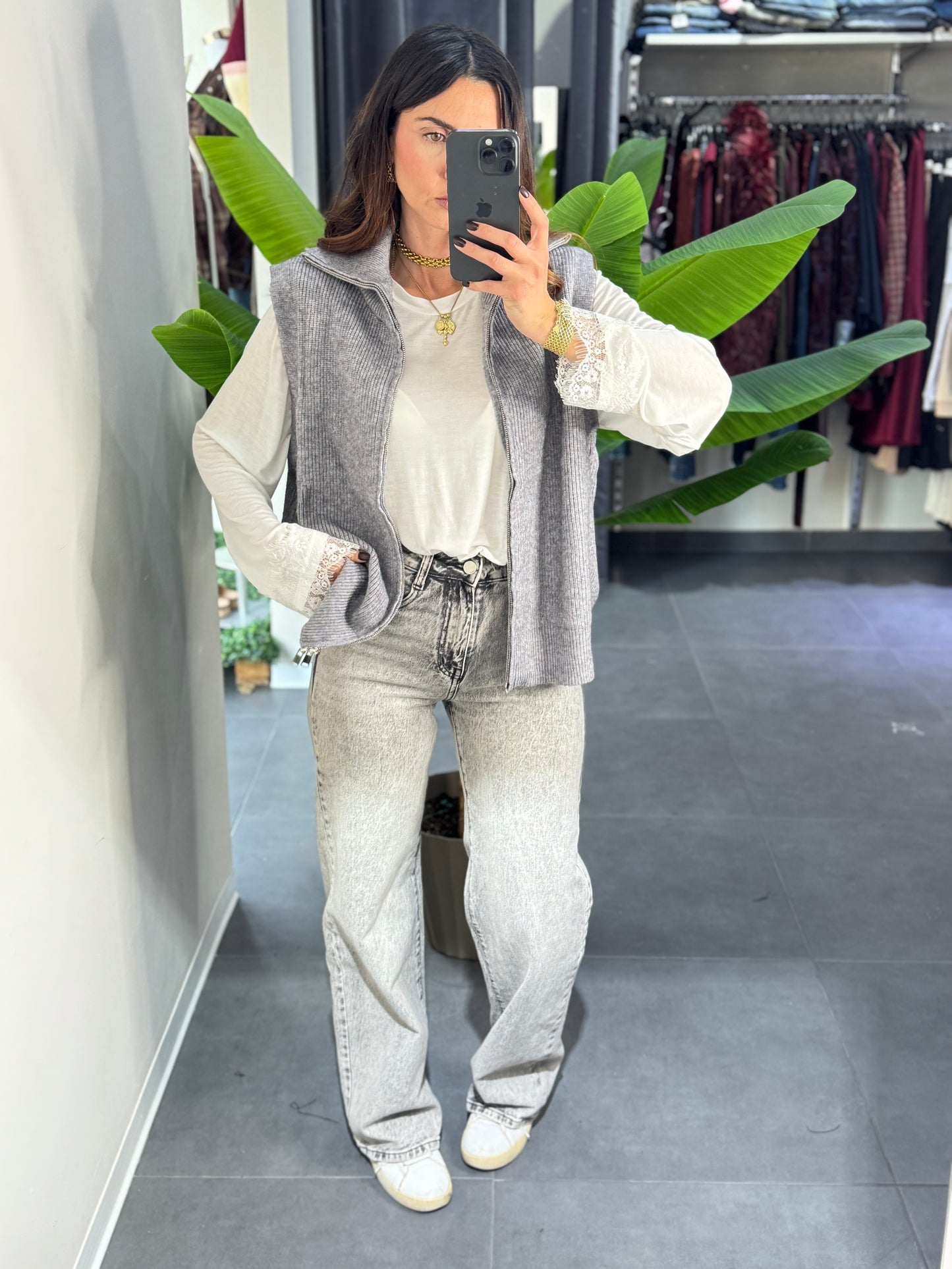 Jeans wide gray