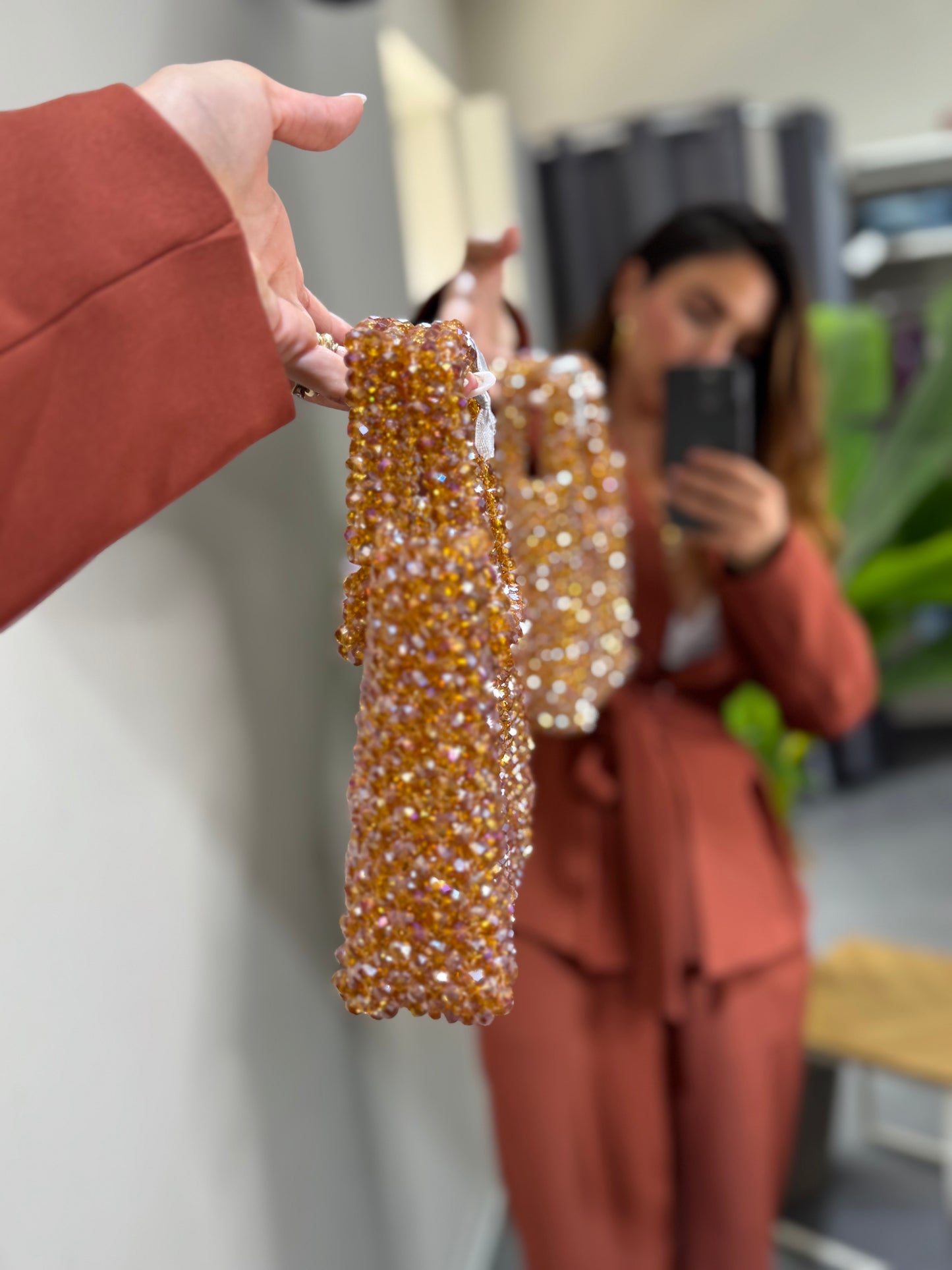 Borsa cristalli