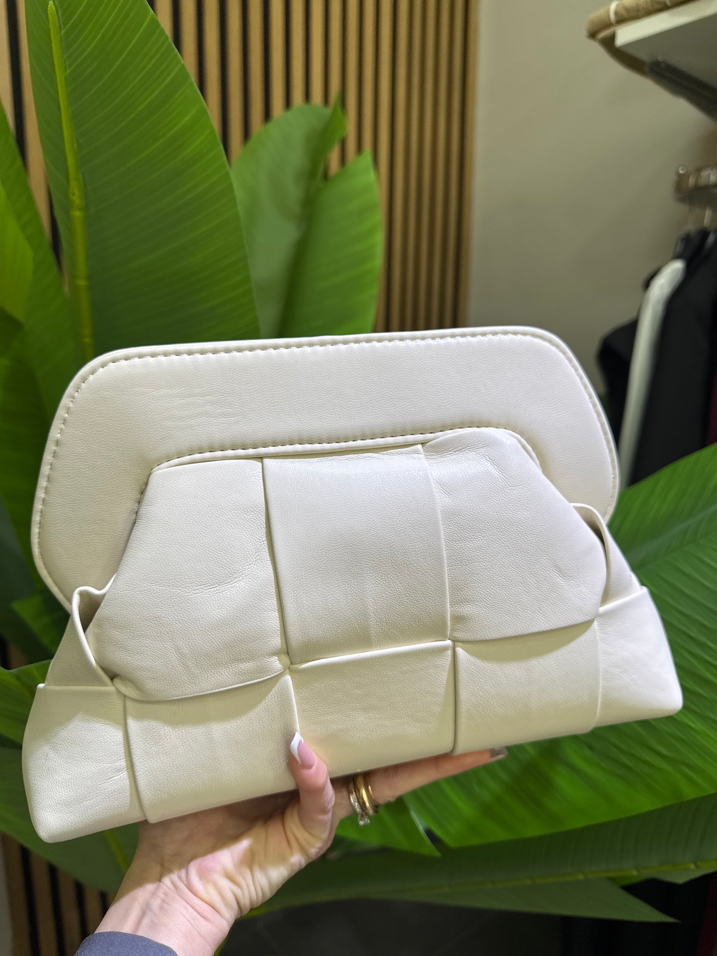 Borsa clutch trapunta