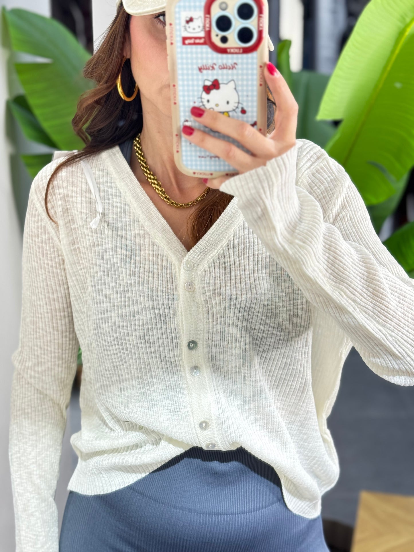 Cardigan trasversale