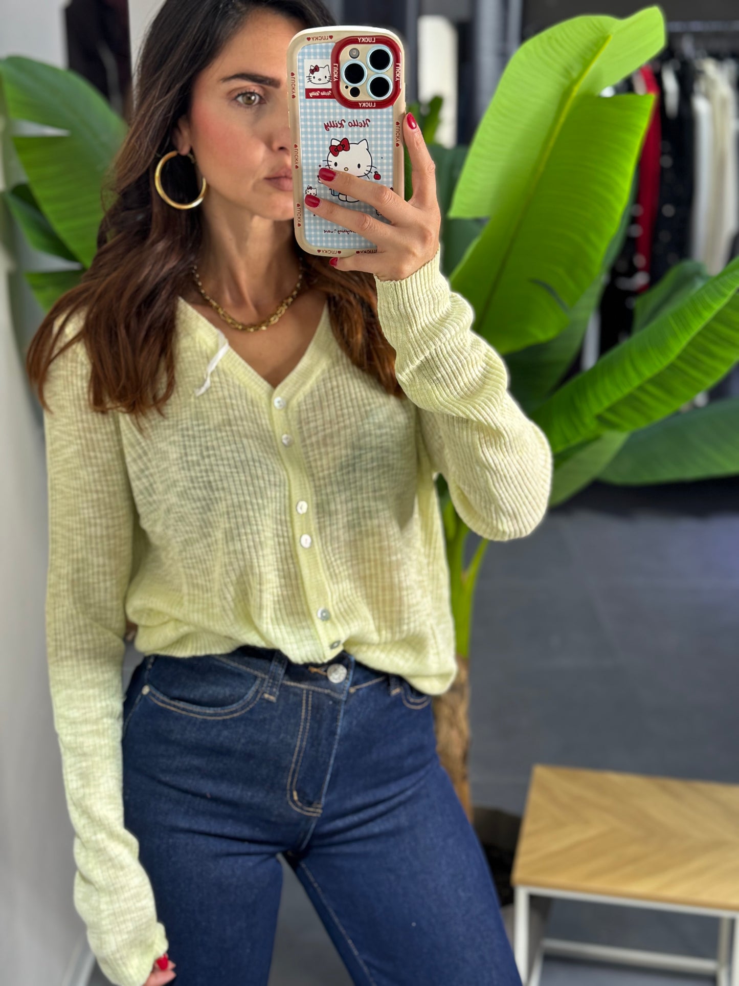 Cardigan trasversale