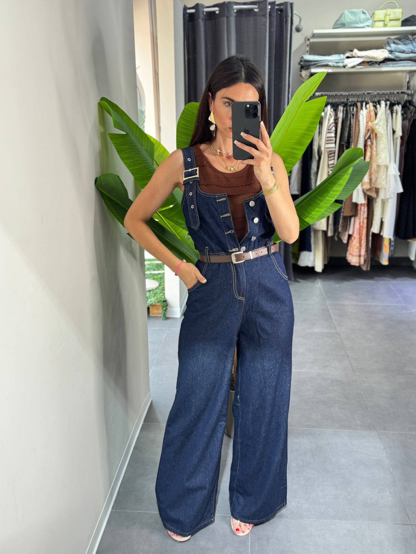 Salopette Greta blu