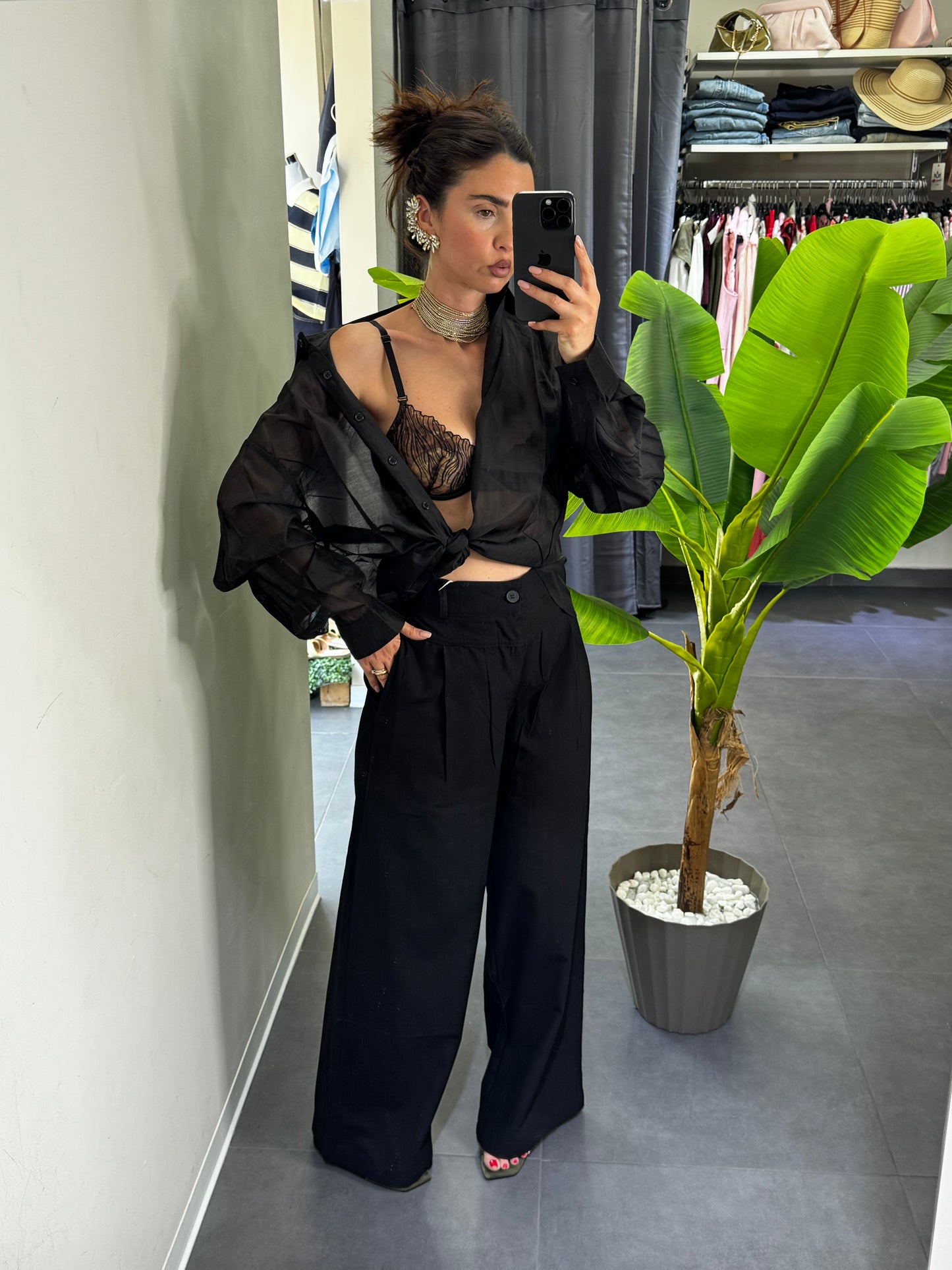 Pantaloni fresh black