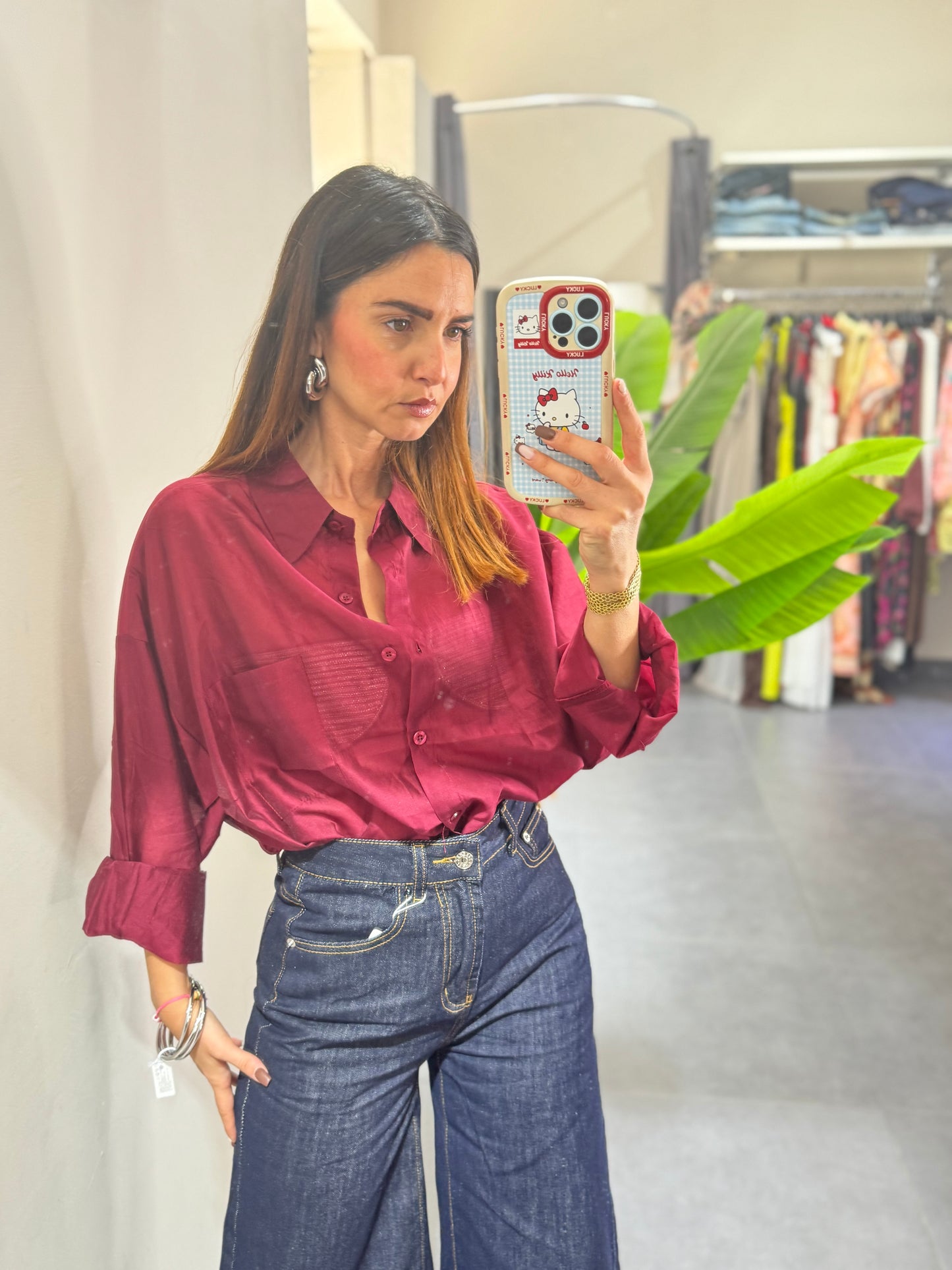 Camicia semivelata
