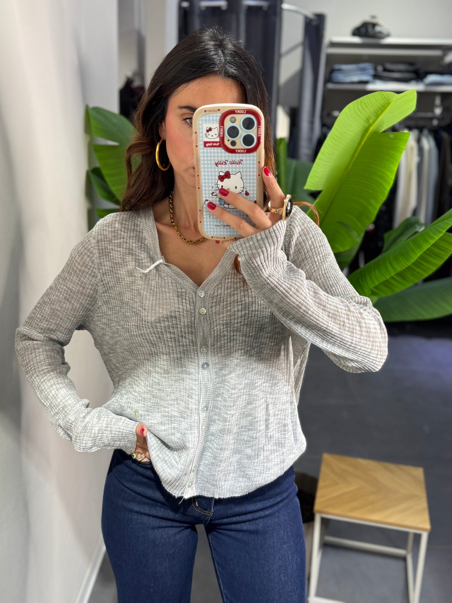 Cardigan trasversale