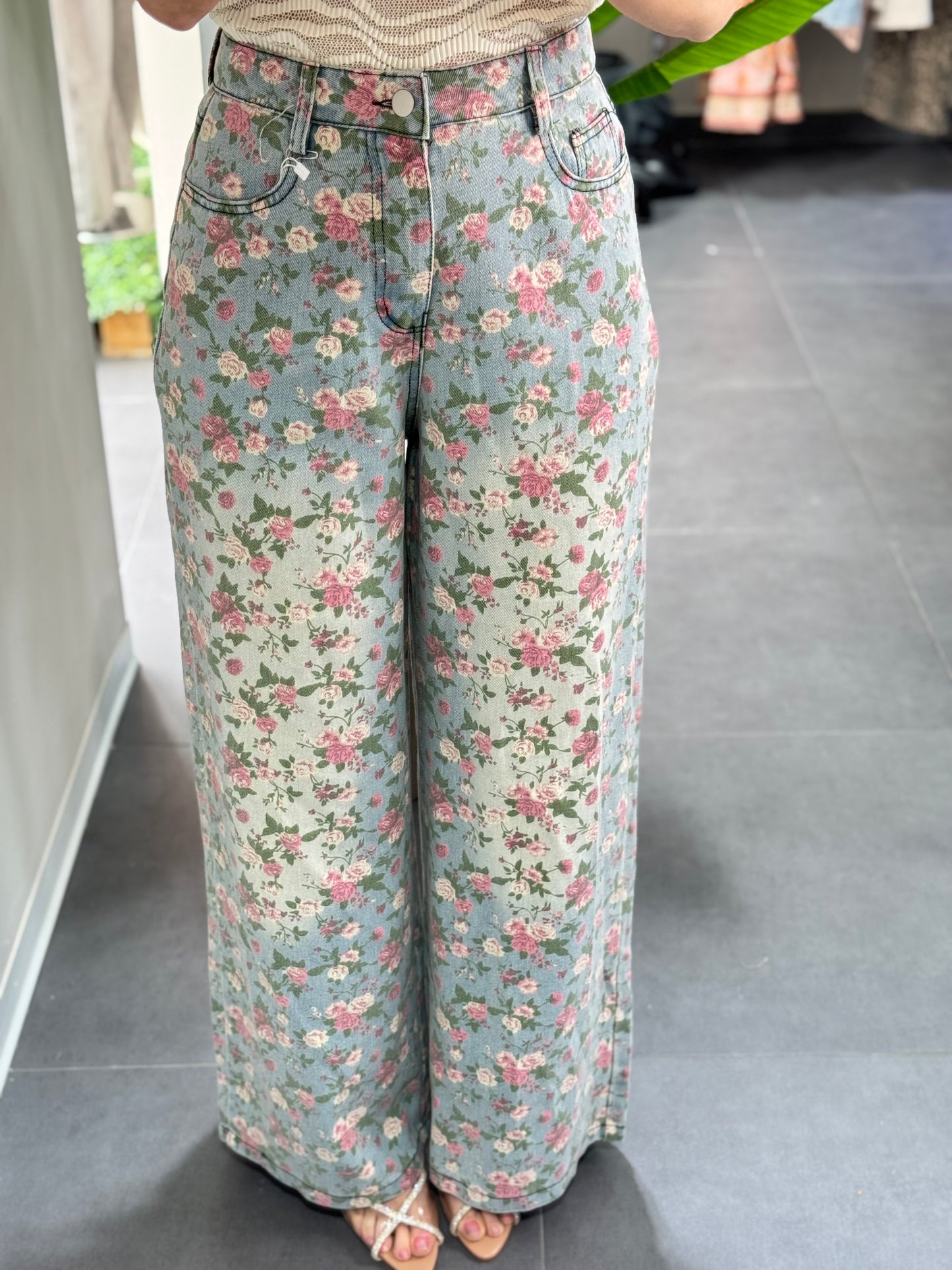 Jeans fiori