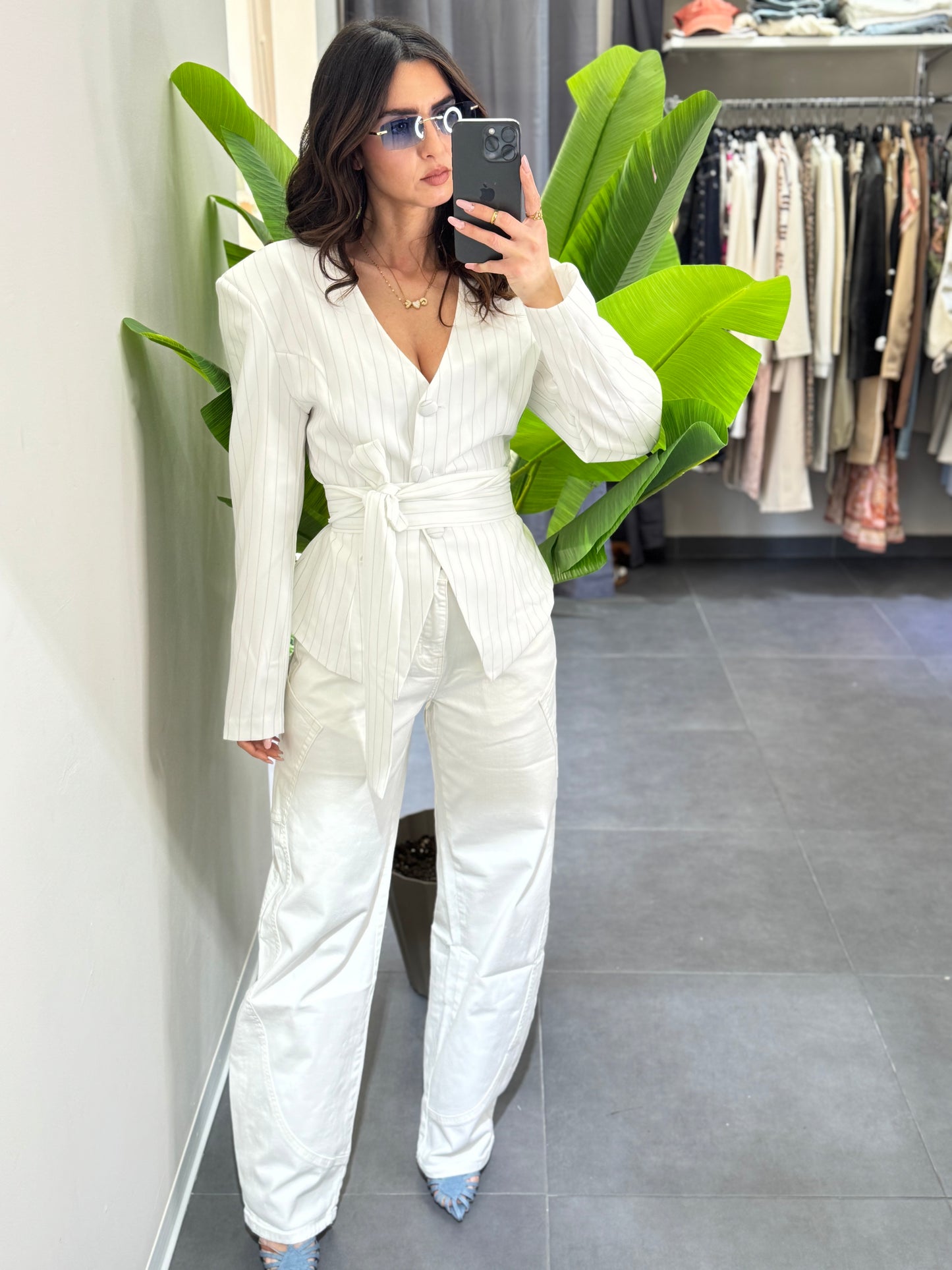 Jeans Ballon white