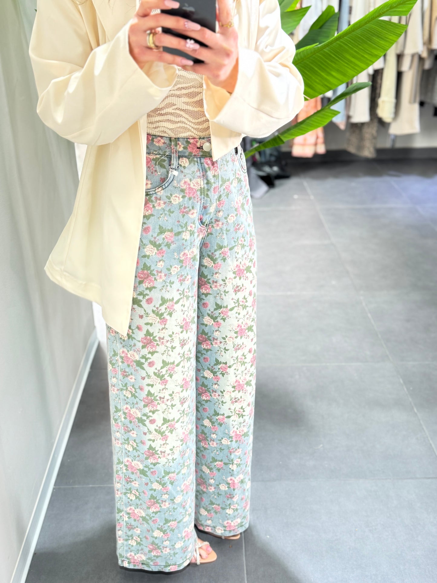 Jeans fiori