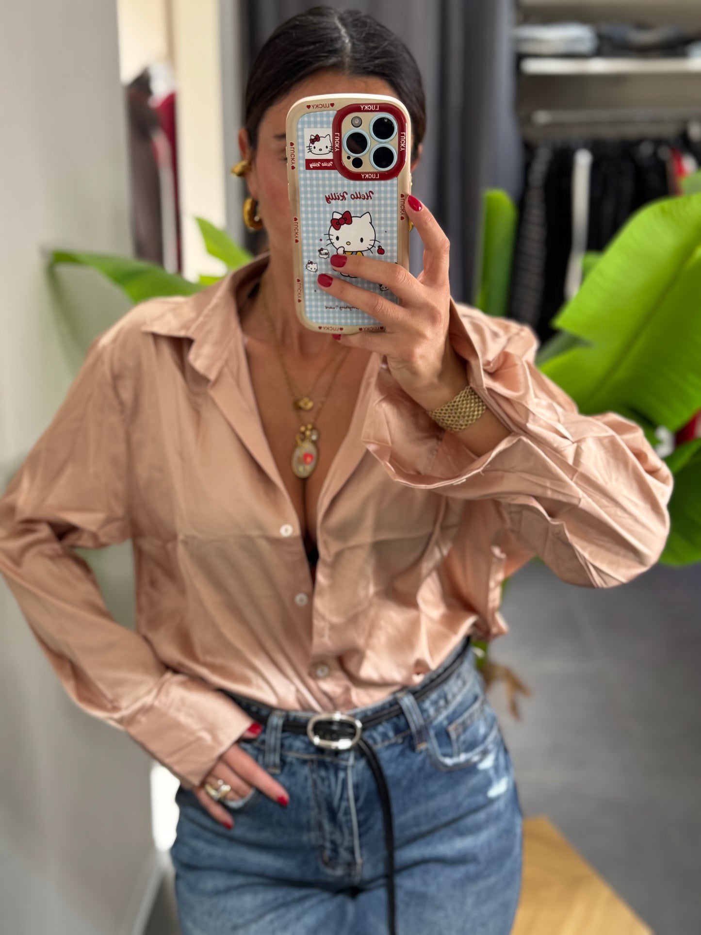 Camicia saten