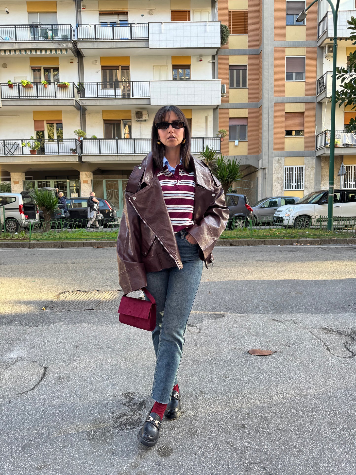 Chiodo spaziale bordeaux