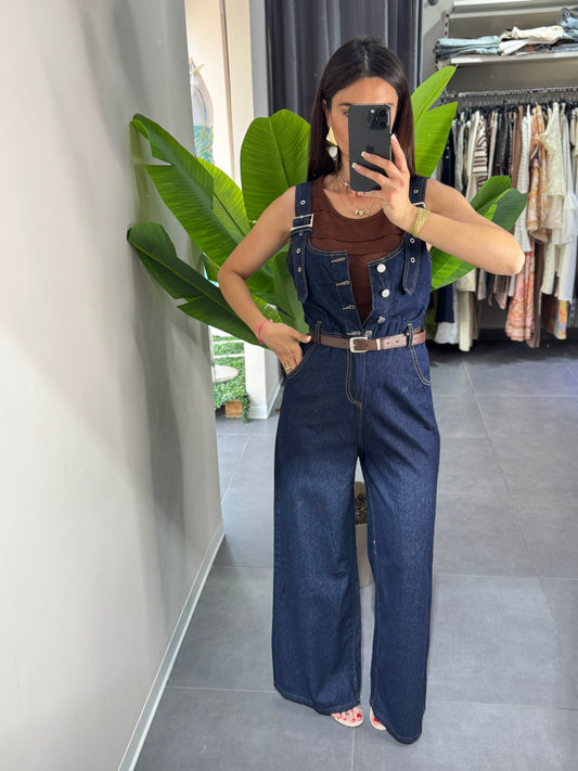 Salopette Greta blu