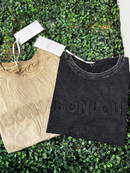 T shirt Bonjour