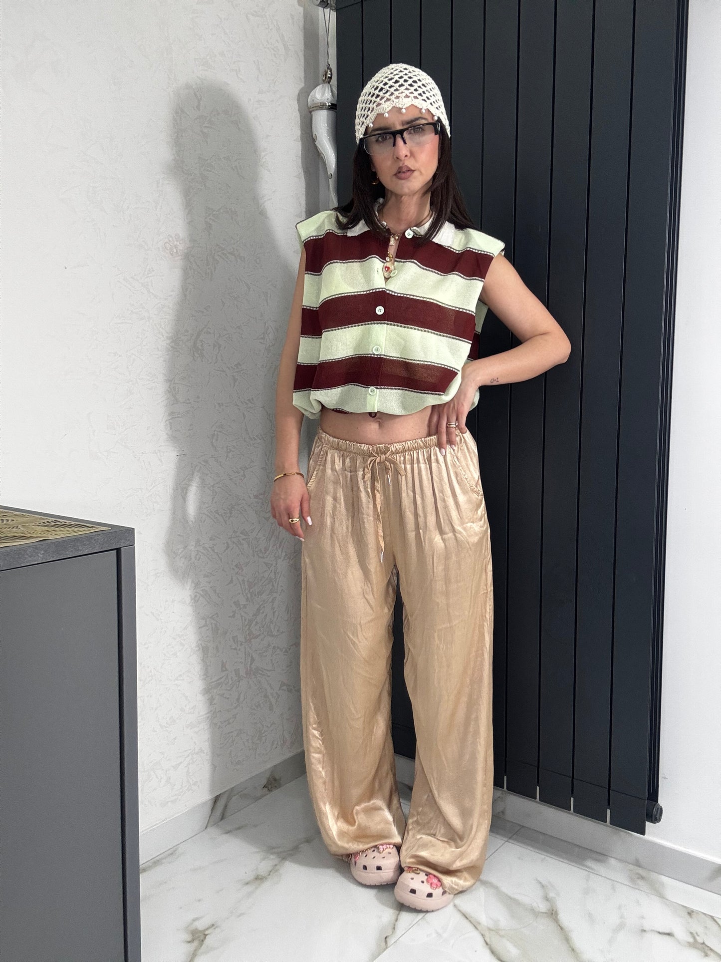 Pantaloni saten