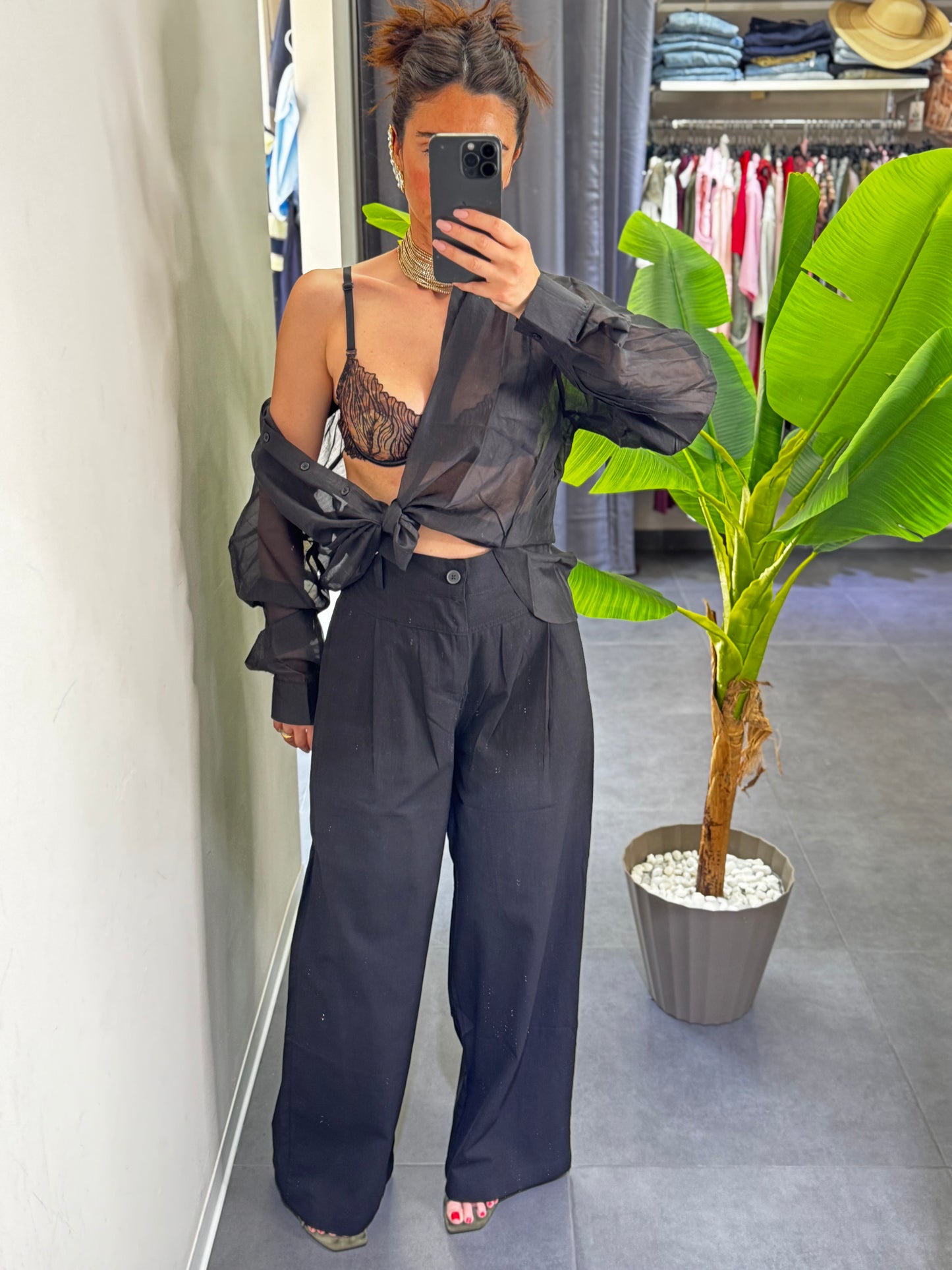 Pantaloni fresh black