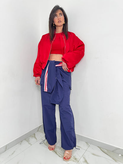 Pantalone cargo lavagna