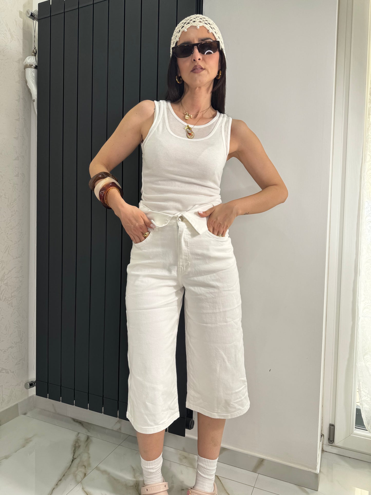 Bermuda denim white