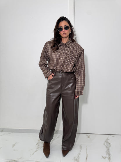 Pantalone ballon eco brown