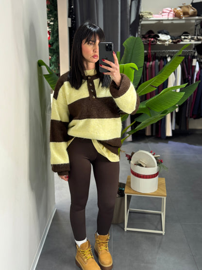 Leggings Megusto brown