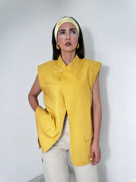 Gilet Zaira senape