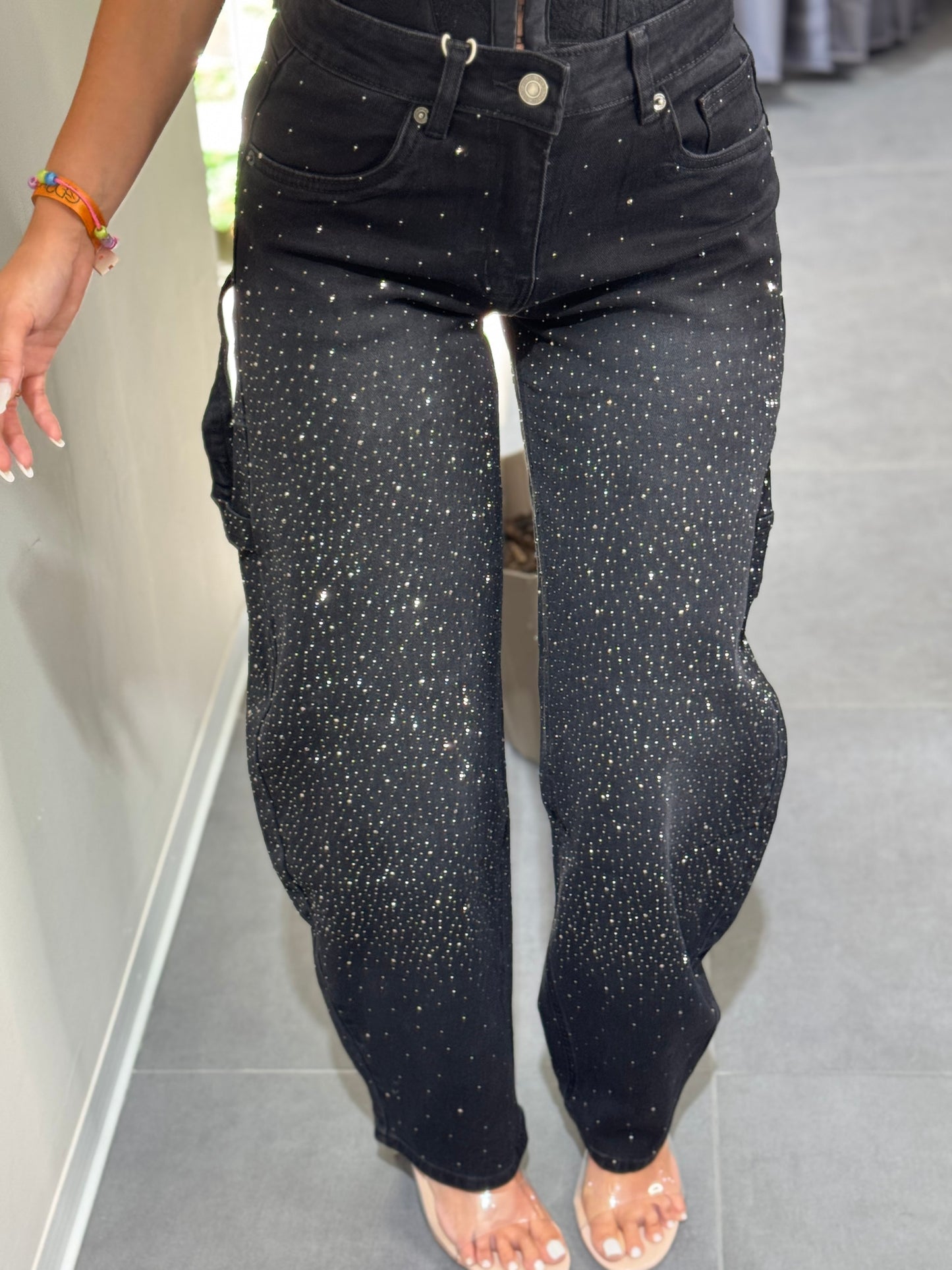 Jeans shine black