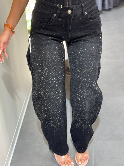 Jeans shine black