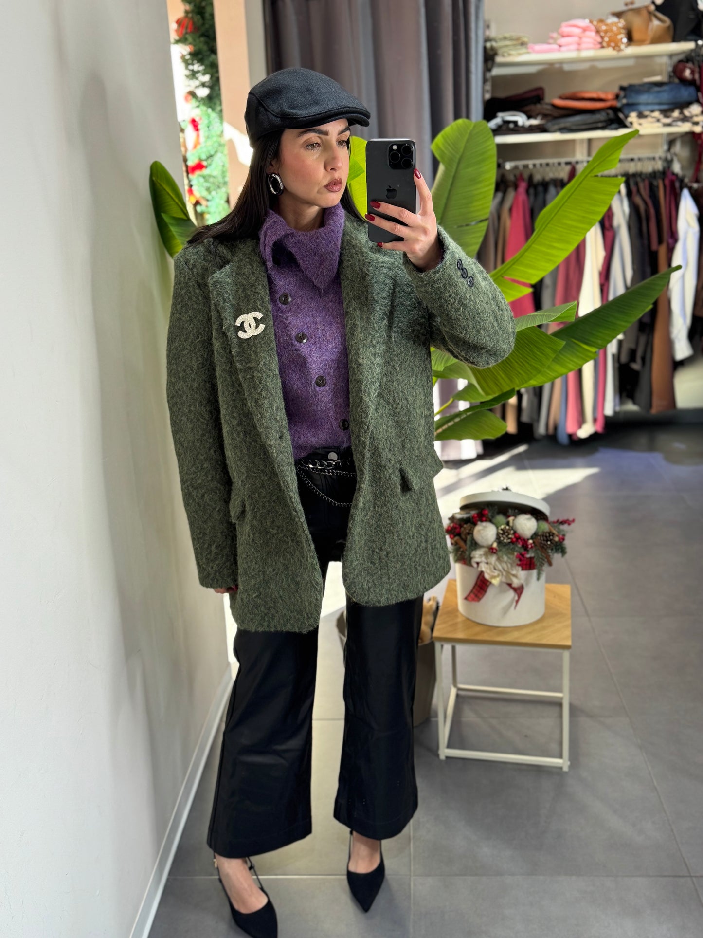 Giacca cappotto teddy