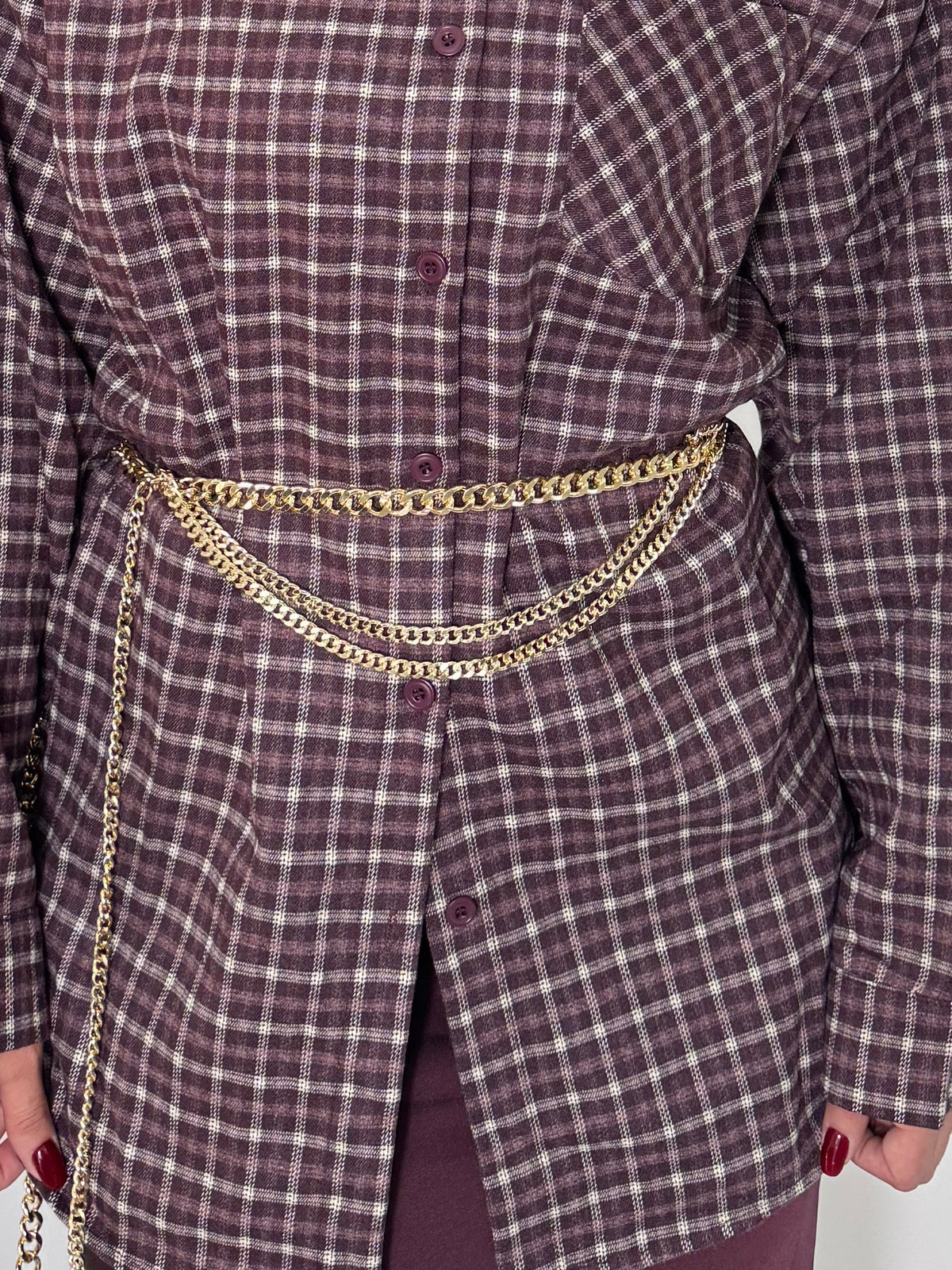 Camicia Dora bordeaux