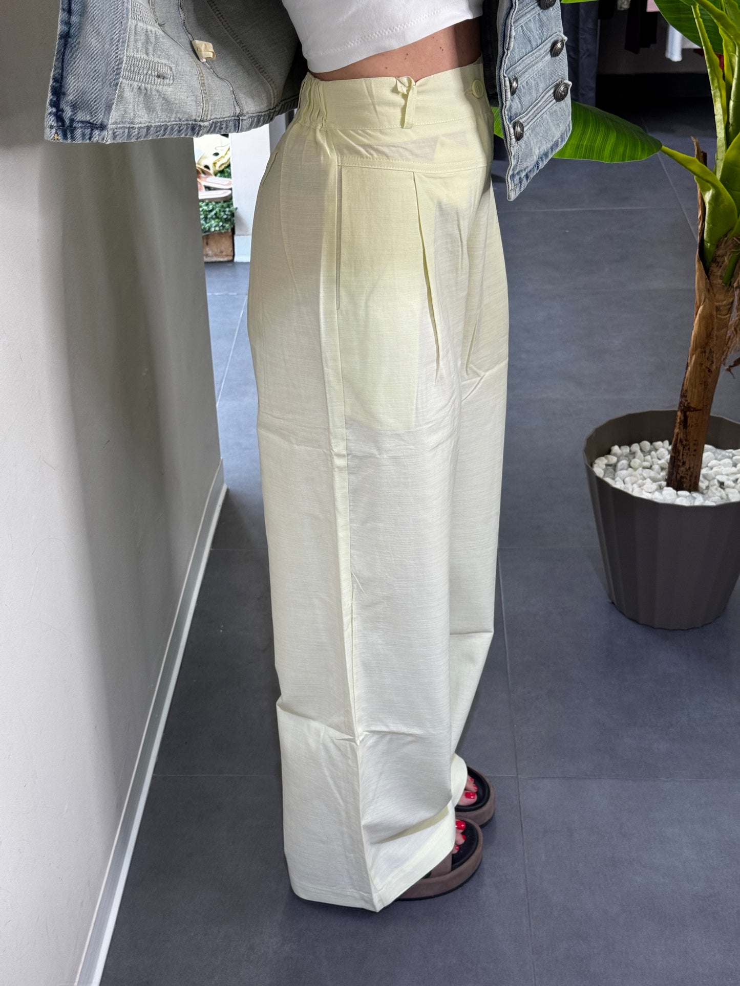 Pantalone fresh giallo