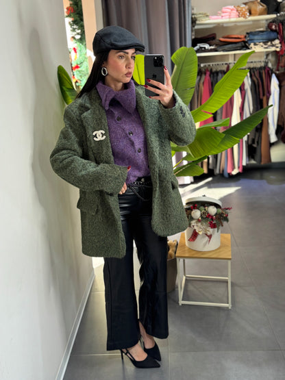 Giacca cappotto teddy