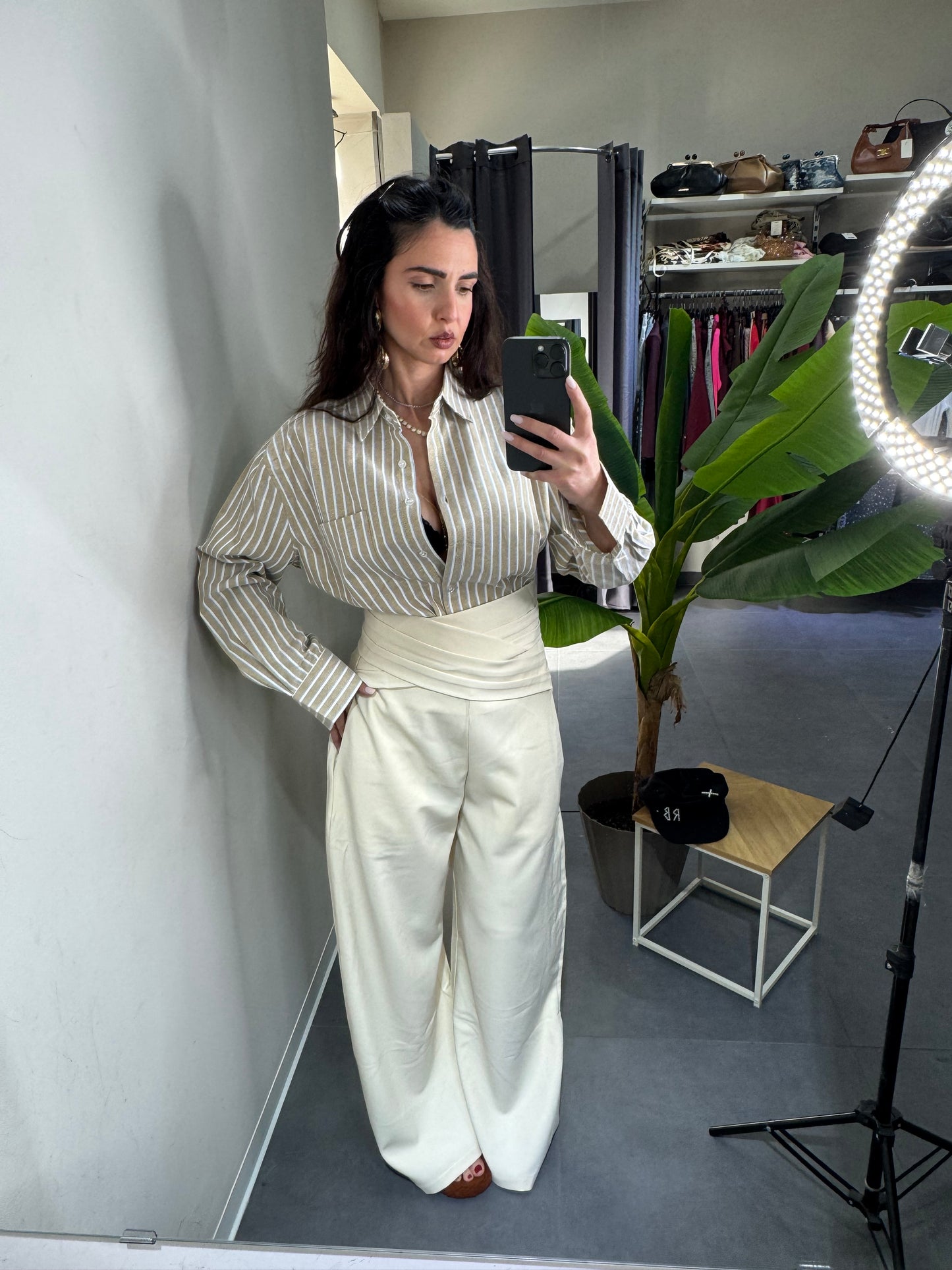 Camicia Monica beige