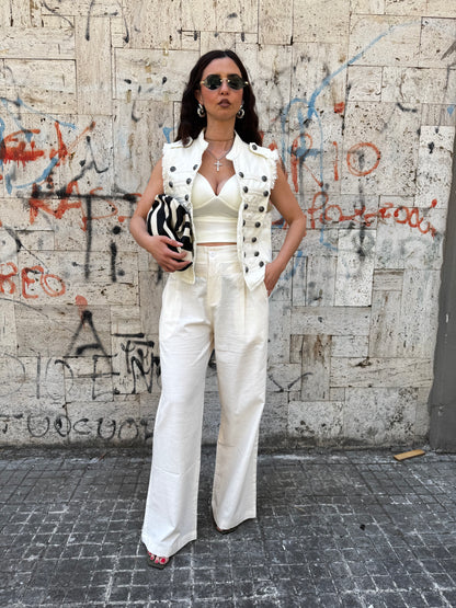 Pantalone fresh panna