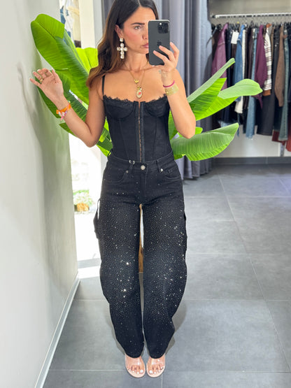 Jeans shine black